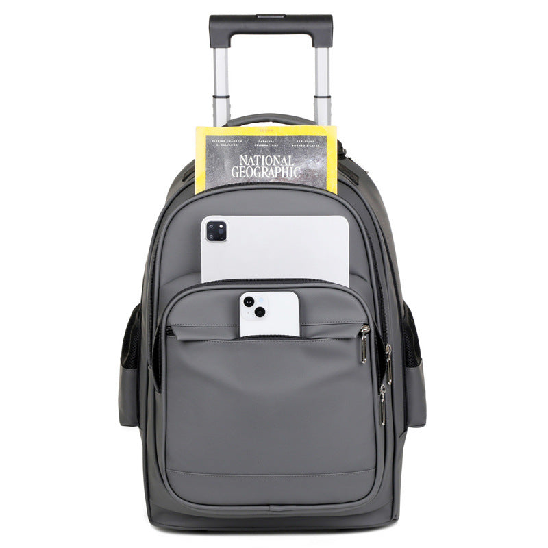 Men's Multifunctional Travel Trolley Backpack
