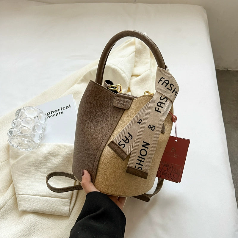 Women's Luxury Texture Portable Bucket Bag