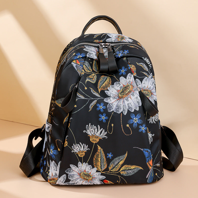 Women's Trendy Colorful Print Casual Backpack