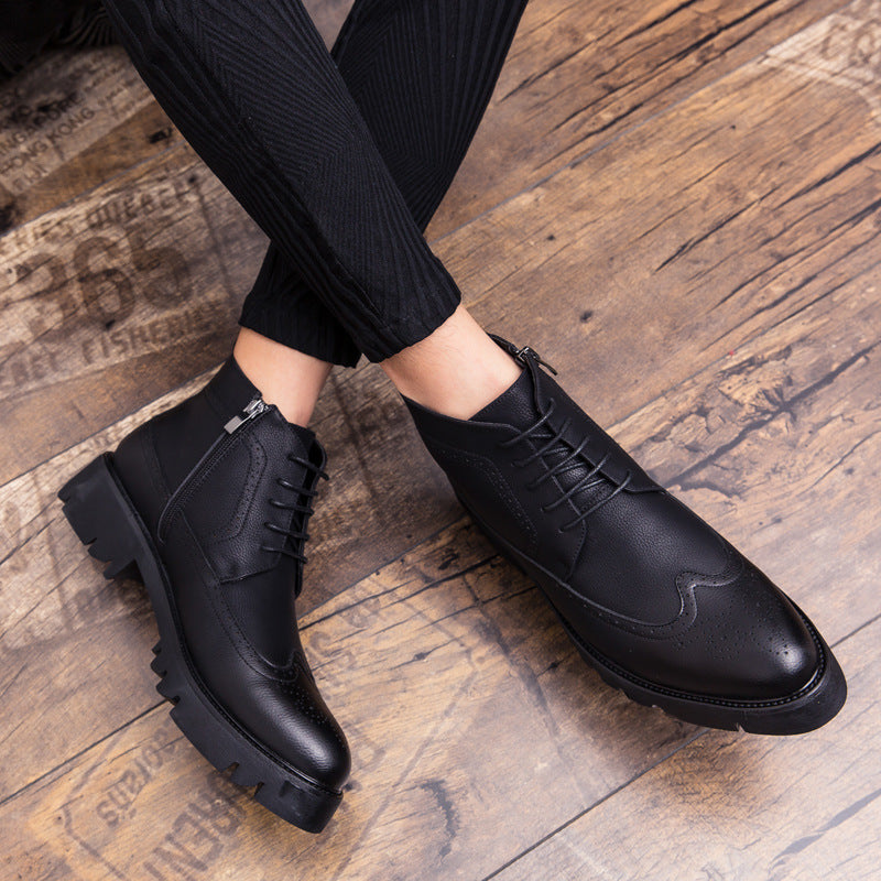 Men's Leather Fashion Casual Martin Boots