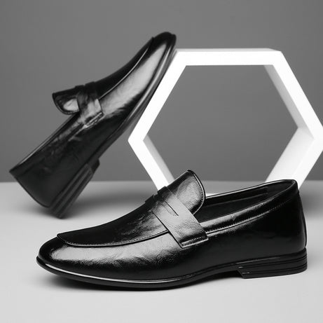 Men's British Leather Fashion Trend Casual Shoes