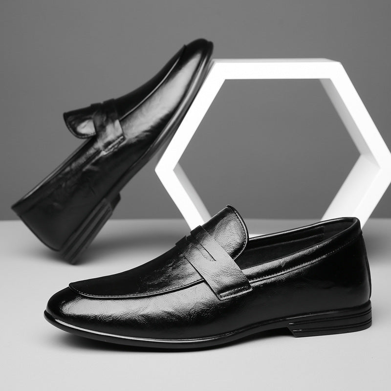 Men's British Leather Fashion Trend Casual Shoes