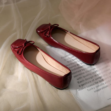 Women's Spring French Leather Soft-Soled Shoes