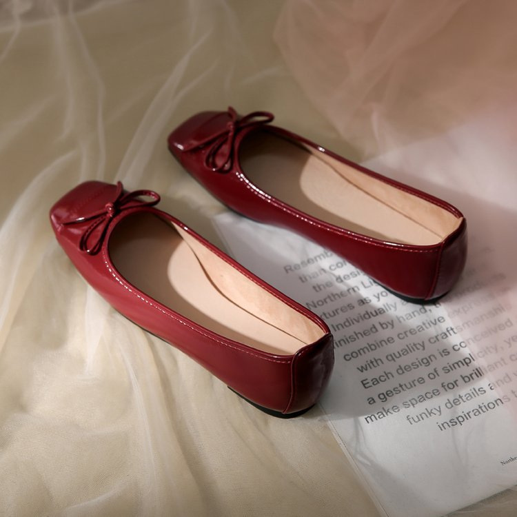 Women's Spring French Leather Soft-Soled Shoes