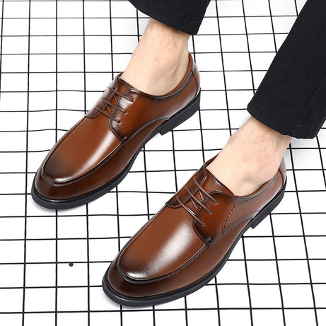 Men's Leather Business Solid Stylish Formal Shoes