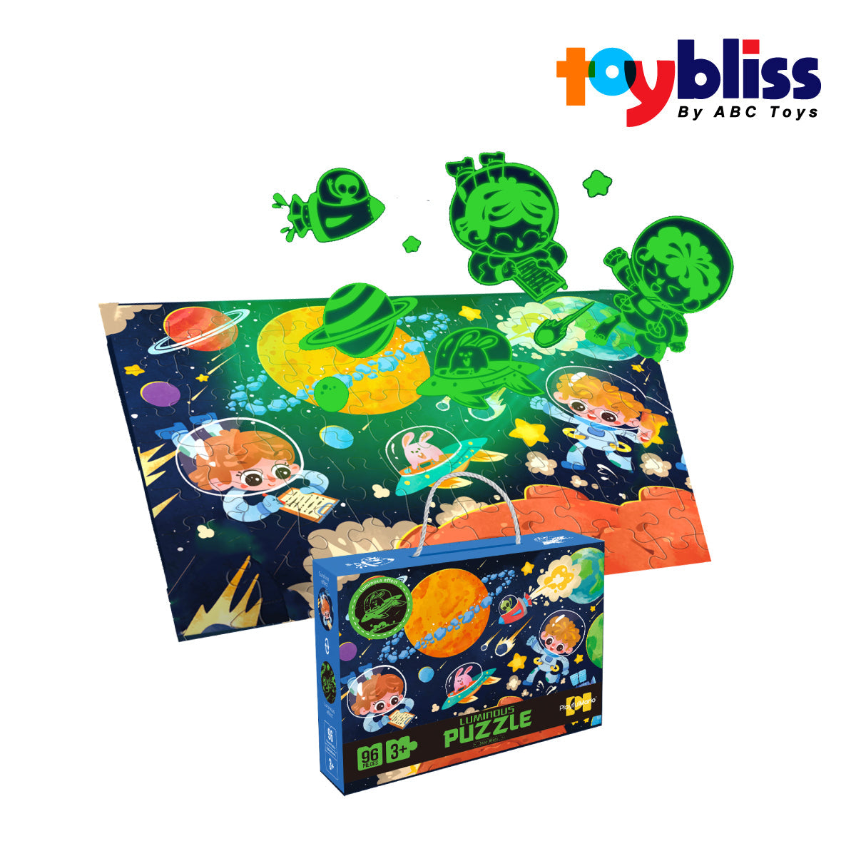 Toybliss PlayfulMario Luminous Puzzle 96pcs (88749), Ages 3+