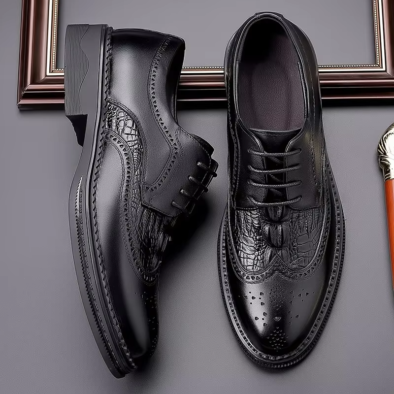 Men''s Leather British Style Casual Shoes