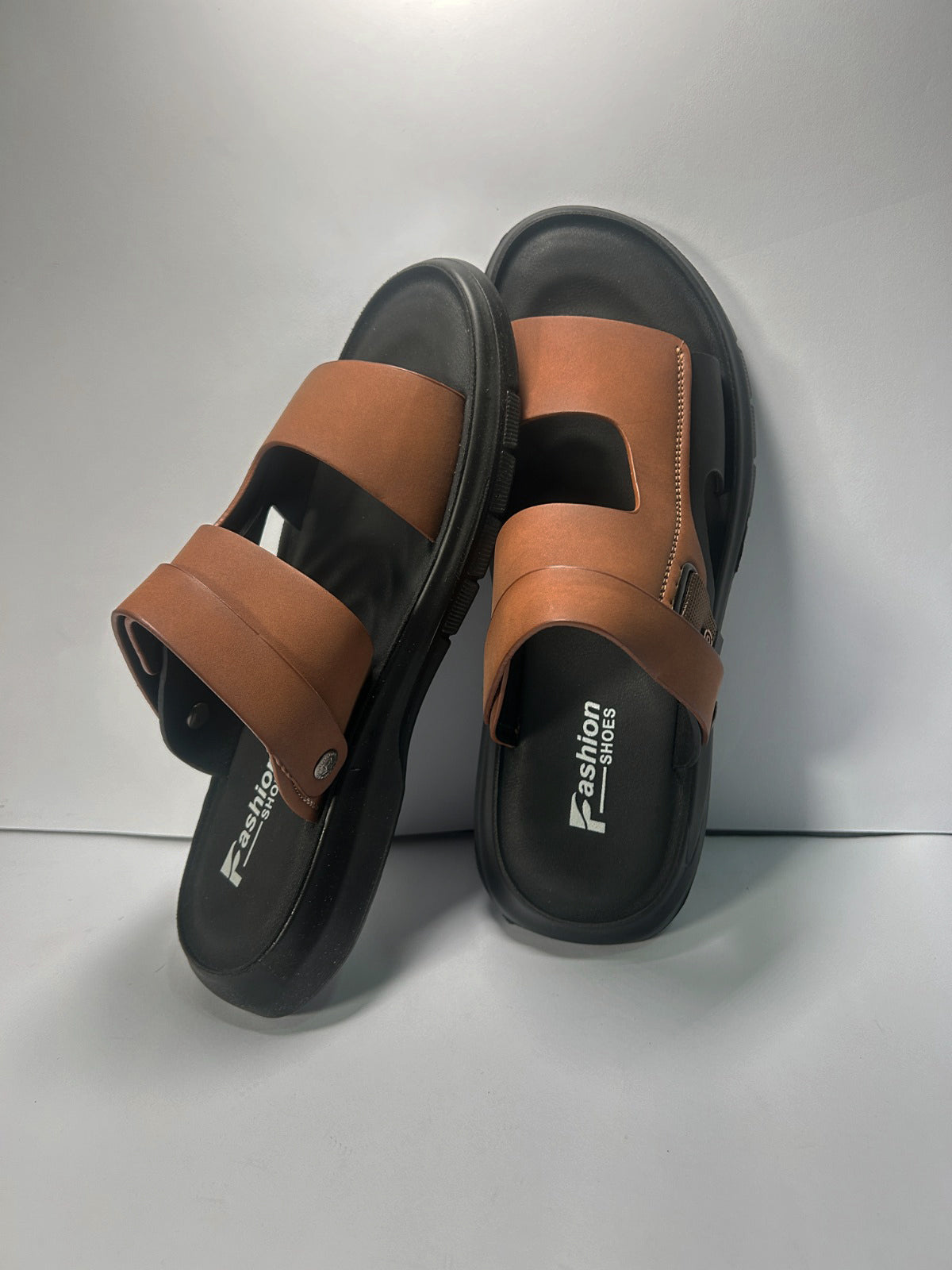 Men's Leather Soft Bottom Casual Sandals (In Stock)