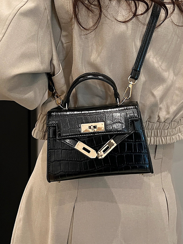 Women's Crocodile Pattern Fashion Bag | Trendy Shoulder Bag