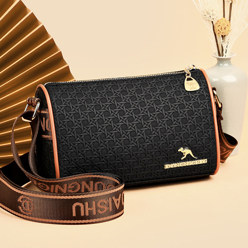 Women's Leather Boston Shoulder Crossbody Bag | Trendy & Classic Fashion Bag