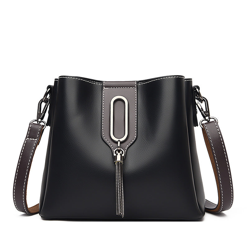 Women's Leather Stylish Chain Bucket Bag | Stylish Classic Hand Bag