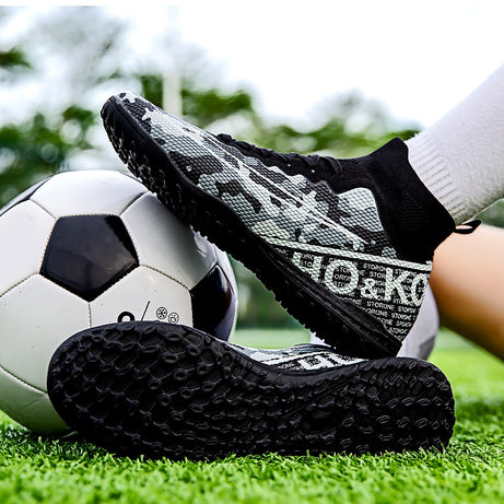 Men's High-top Football Broken Nails Training Shoes