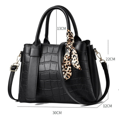 Women's Silk Scarf Stone Pattern Bag