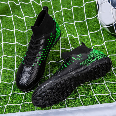 Men's Football High-Top Broken Nails Sports Shoes