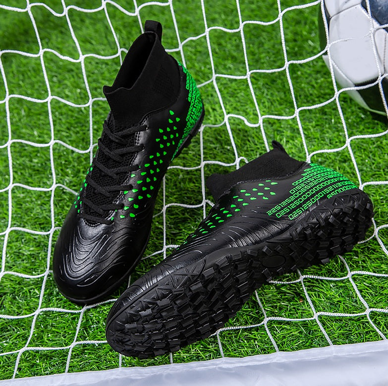 Men's Football High-Top Broken Nails Sports Shoes