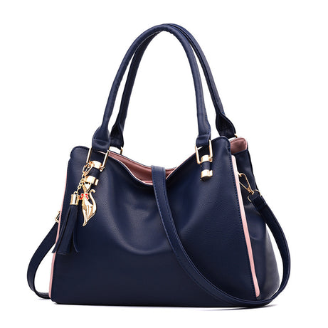 Women's Soft Leather Simple Middle-Aged Bag