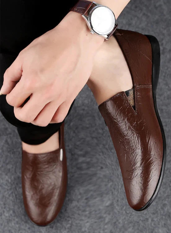 Men's Leather Low-top Trendy Casual Shoes