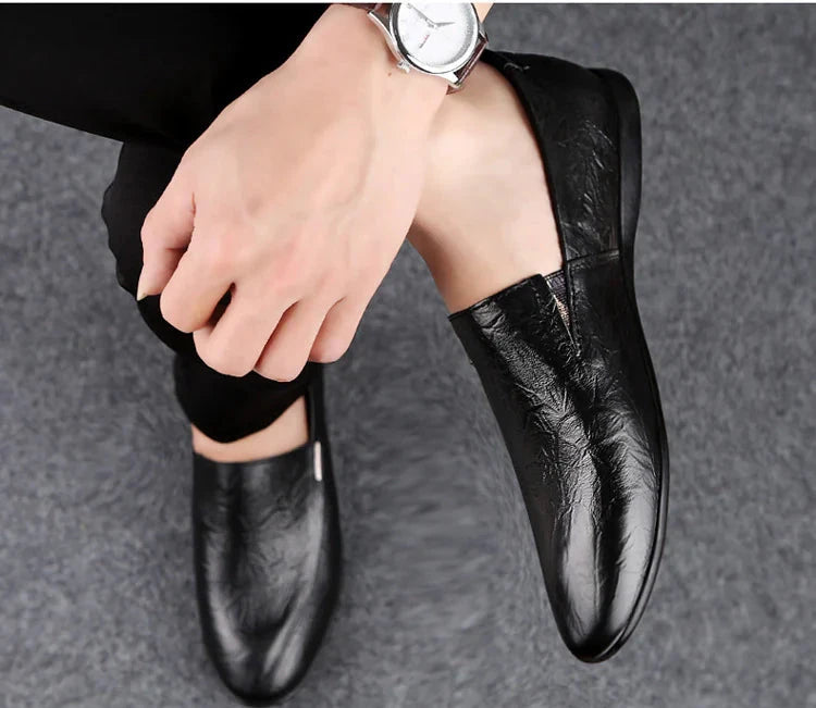 Men's Leather Low-top Trendy Casual Shoes