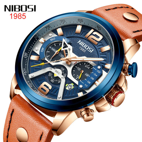 Men's Large Dial Multi-function Student Watch