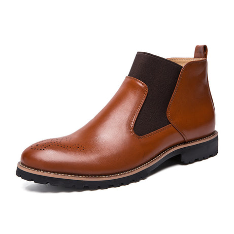 Men's Leather British Style Chelsea Boots Shoes