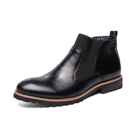 Men's Leather British Style Chelsea Boots Shoes