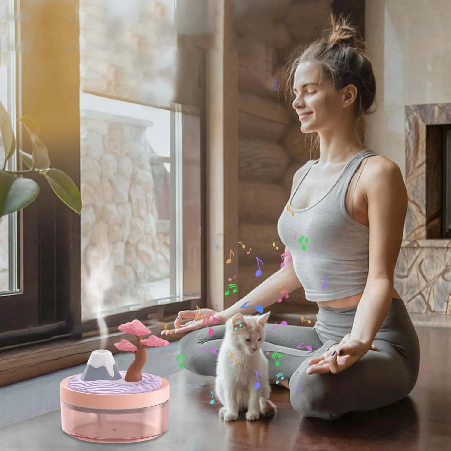 Portable Cute Plant & Landscape Mini Air Humidifier