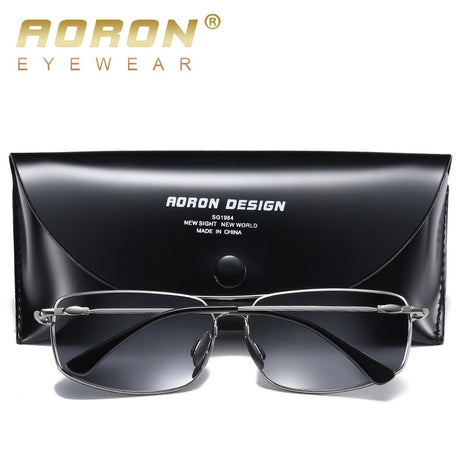 Men's Polarized Metal Color-changing Sunglasses