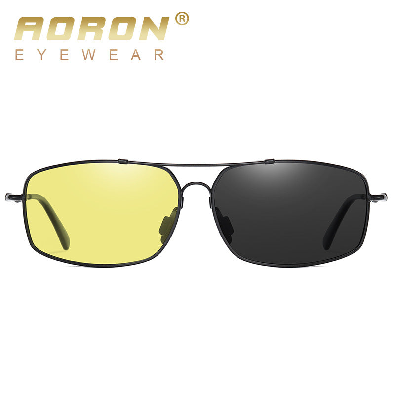 Men's Polarized Metal Color-changing Sunglasses