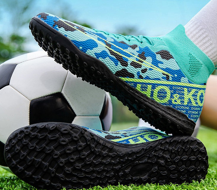 Men's High-top Football Broken Nails Training Shoes