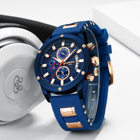 Men's Three-Eye Chronograph Sports Watch