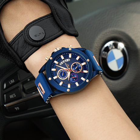 Men's Three-Eye Chronograph Sports Watch