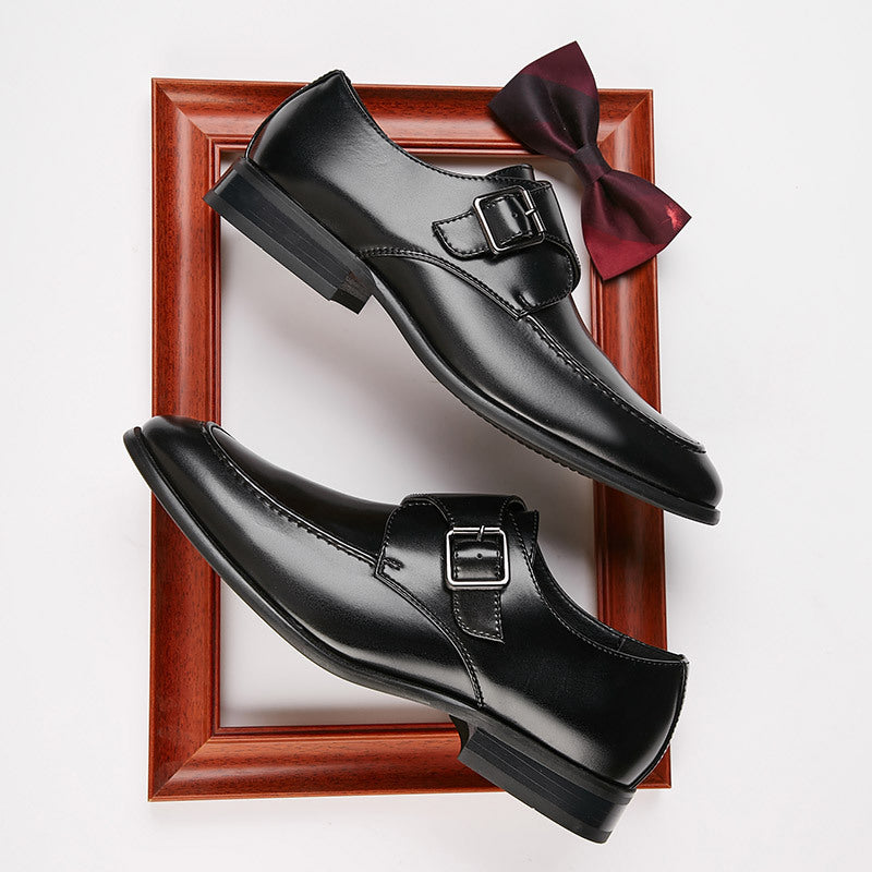 Men's Leather Buckle Style Formal Shoes