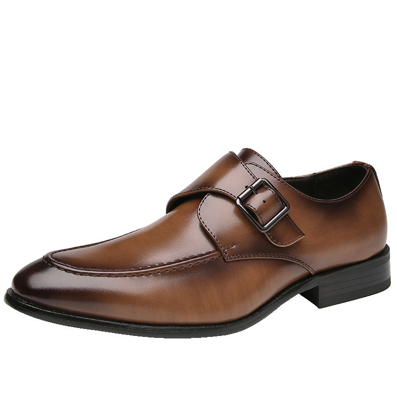 Men's Leather Buckle Style Formal Shoes
