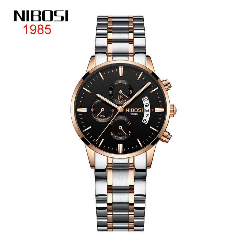 Women's Stainless Steel Double Snap Fashion Watch