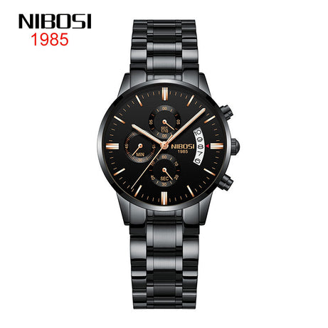 Women's Stainless Steel Double Snap Fashion Watch