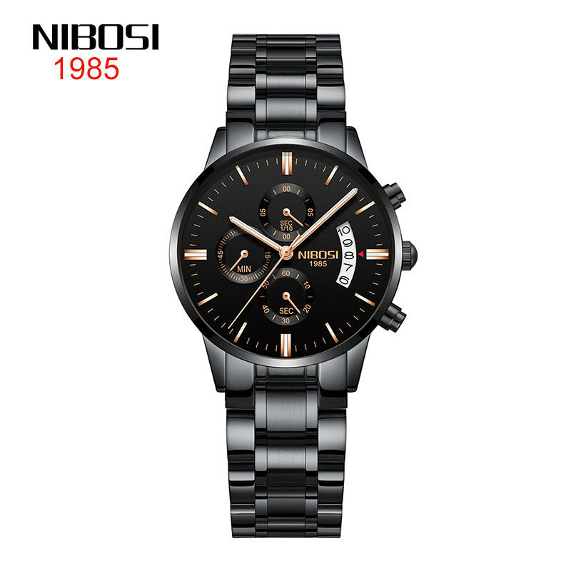 Women's Stainless Steel Double Snap Fashion Watch