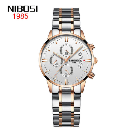 Women's Stainless Steel Double Snap Fashion Watch
