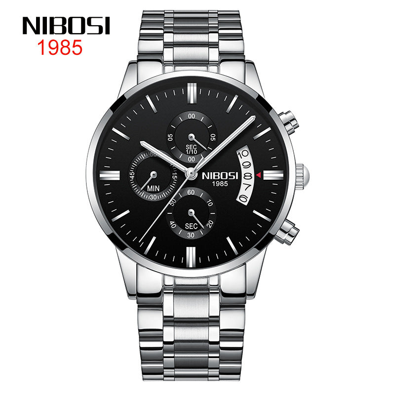 Men's Butterfly Snap Solid Watch