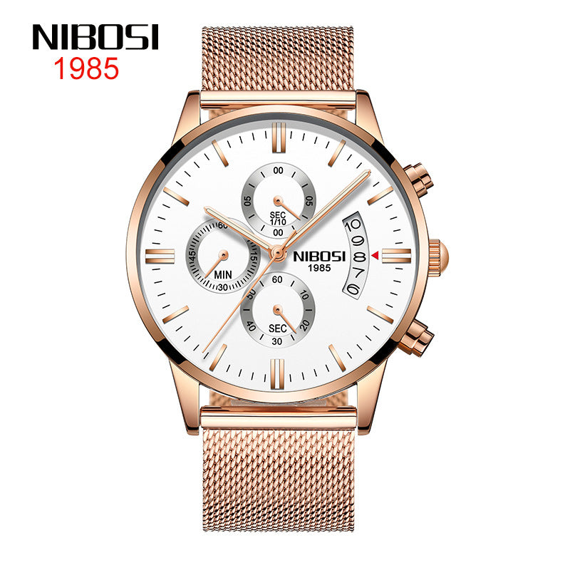 Men's Coated Glass Luminous Quartz Watch