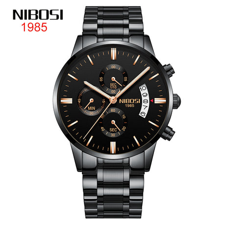 Men's Butterfly Snap Solid Watch