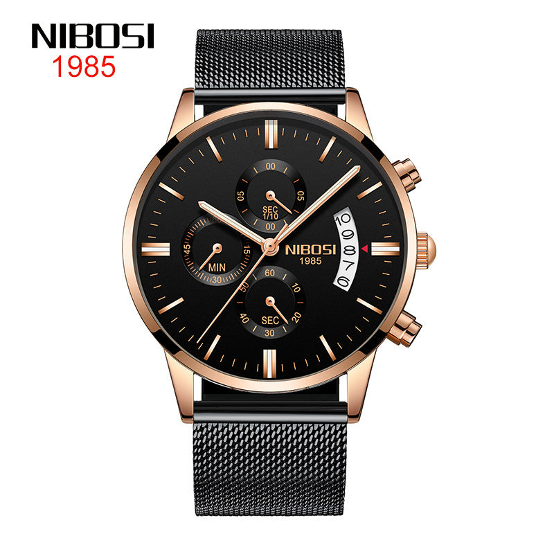 Men's Coated Glass Luminous Quartz Watch