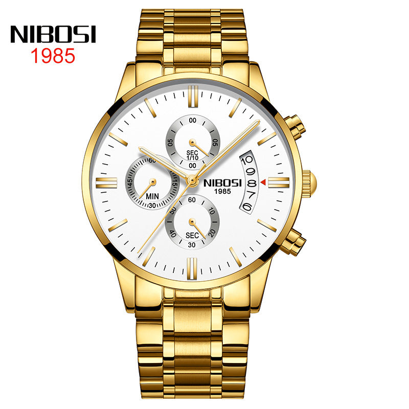 Men's Butterfly Snap Solid Watch