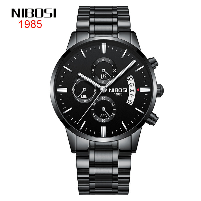 Men's Butterfly Snap Solid Watch