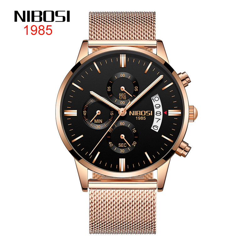 Men's Coated Glass Luminous Quartz Watch