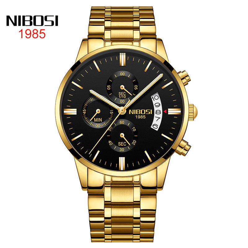 Men's Butterfly Snap Solid Watch