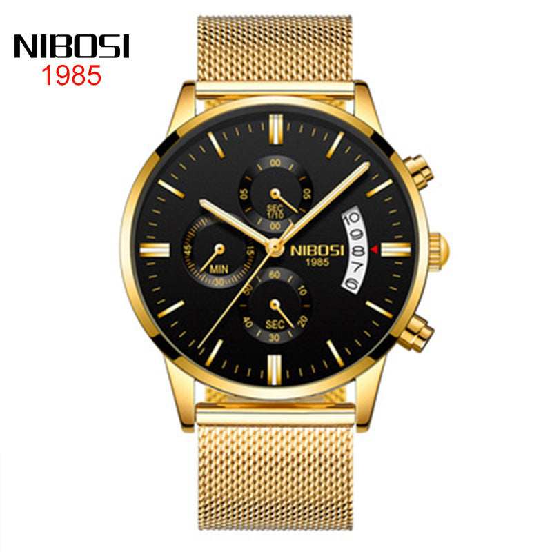 Men's Coated Glass Luminous Quartz Watch