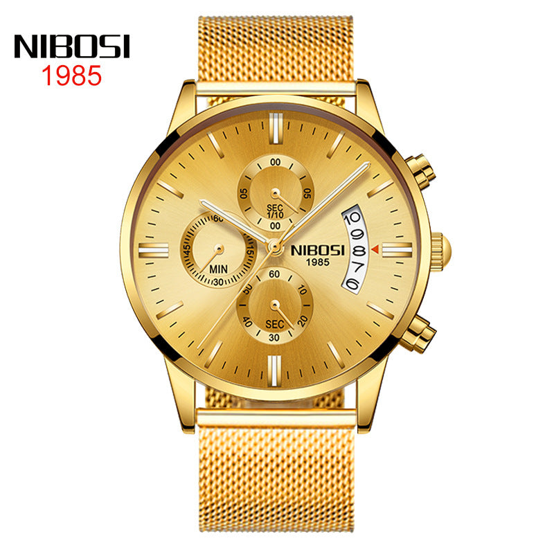 Men's Coated Glass Luminous Quartz Watch