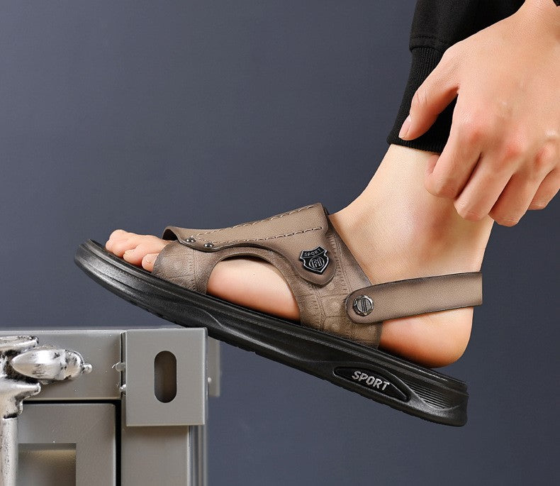 Men's Leather Breathable Sandals