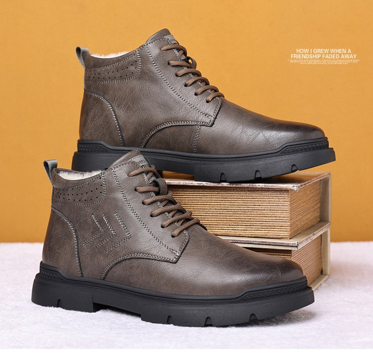 Men's Leather Outdoor Casual Martin Boots