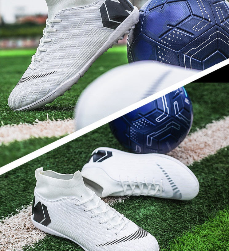 Men's Football High Top Training Broken Nails Shoes